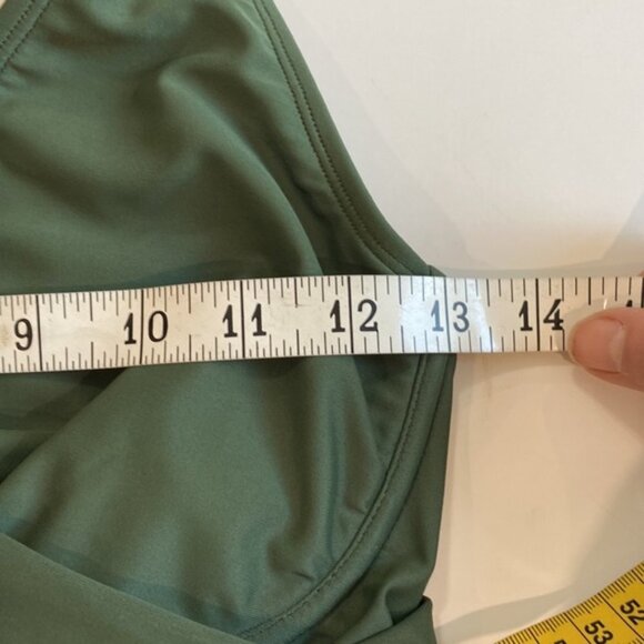 ATHLETA Green Bra Cup Tankini Swimsuit Tank Bathing Suit 32 D/DD - Picture 13 of 13